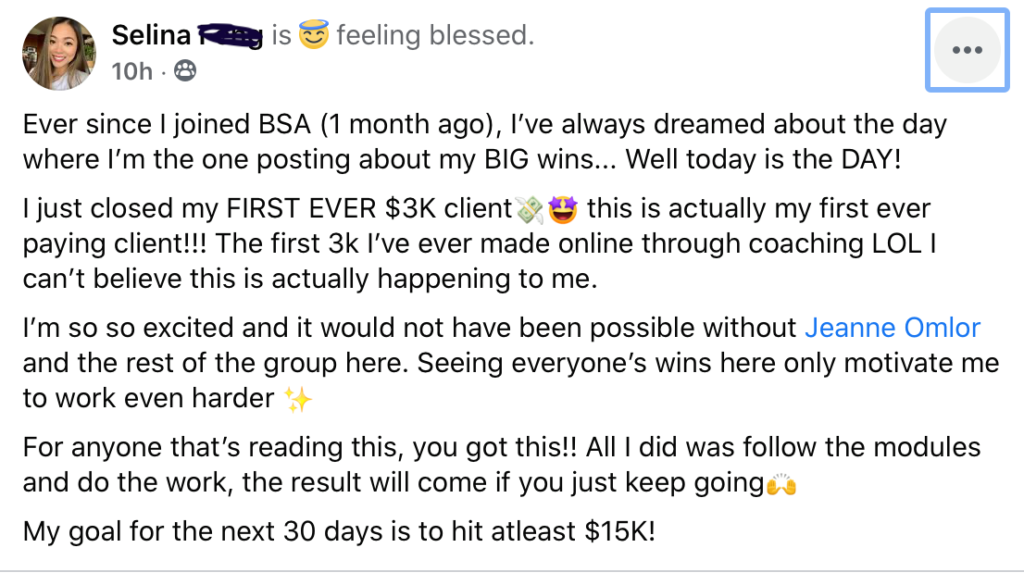 Business coach testimonials Jeanne Omlor